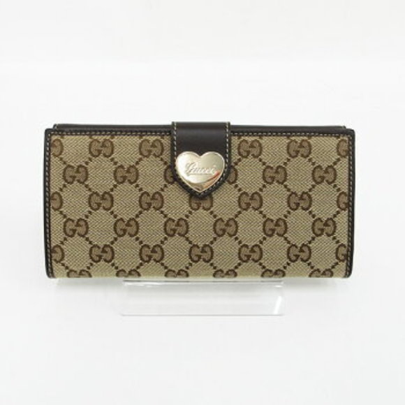 Gucci GG Long Wallet Brown Leather - Picture 1 of 8